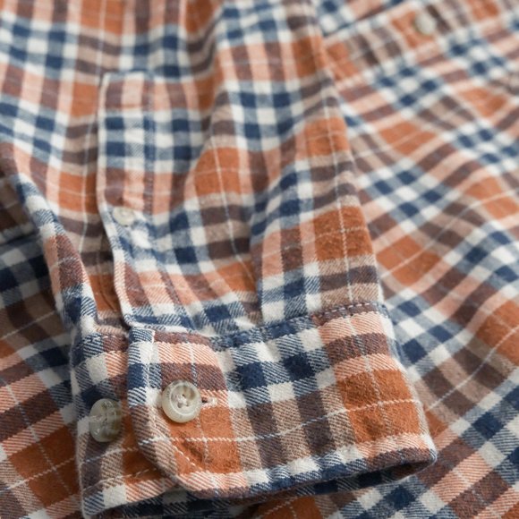 Eddie Bauer Eddie's Favourite Flannel Shirt Slim Fit Large - Picture 6 of 6